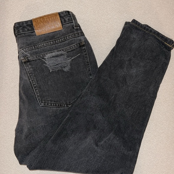 Vintage Marithé Francois Girbaud The Stone Wash black Jeans - Picture 1 of 9